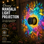 Solar Mandala Garden Light for Patio and Outdoor Decor