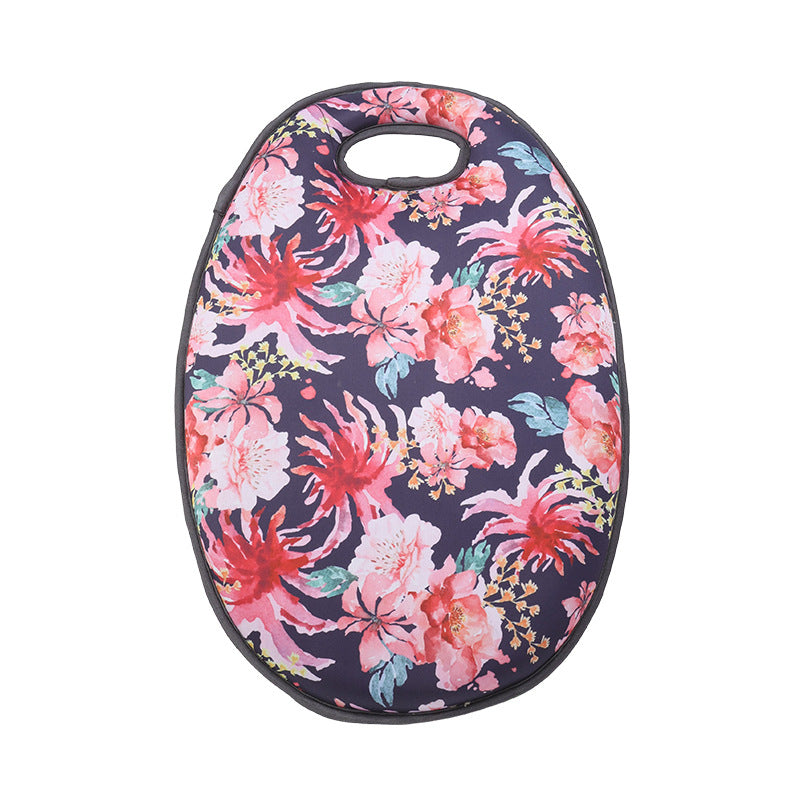 Floral Garden Kneeling Pad with Handle for Gardening