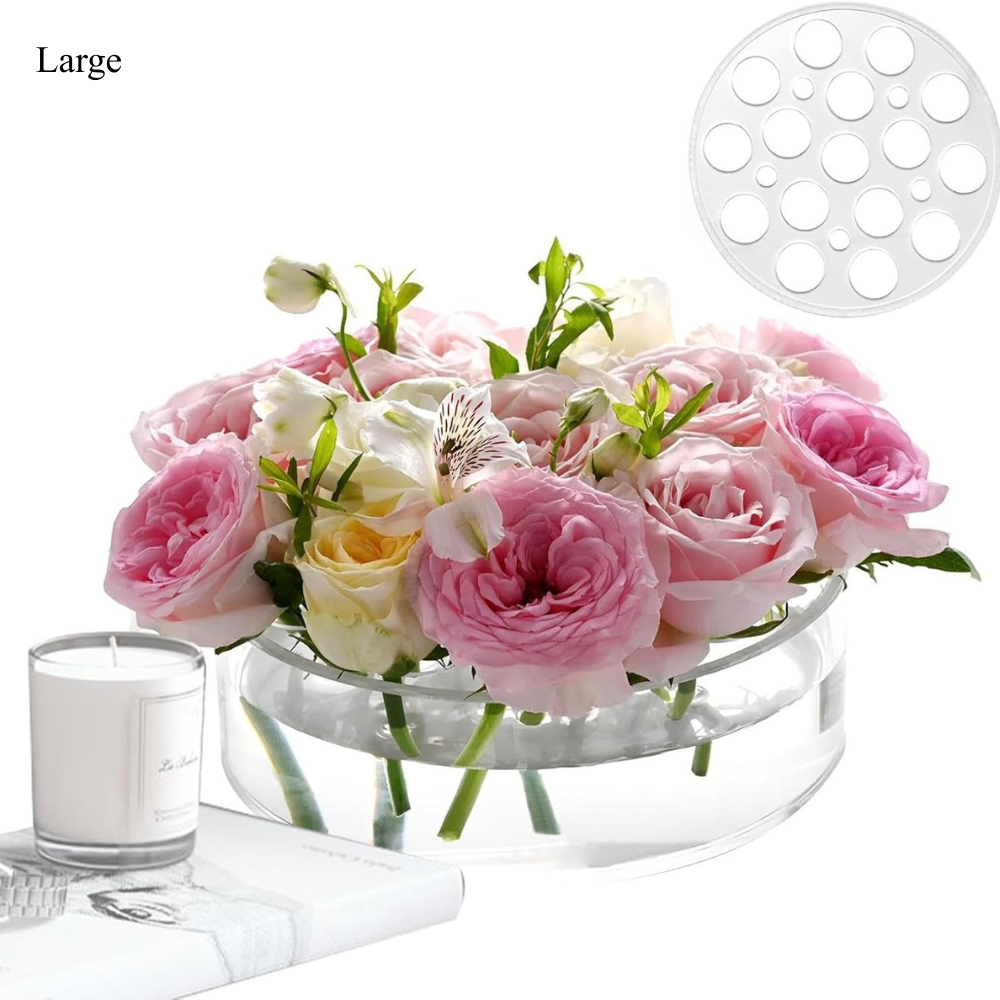 Flower Arranging Grid Acrylic Vase Flower Holder Tool