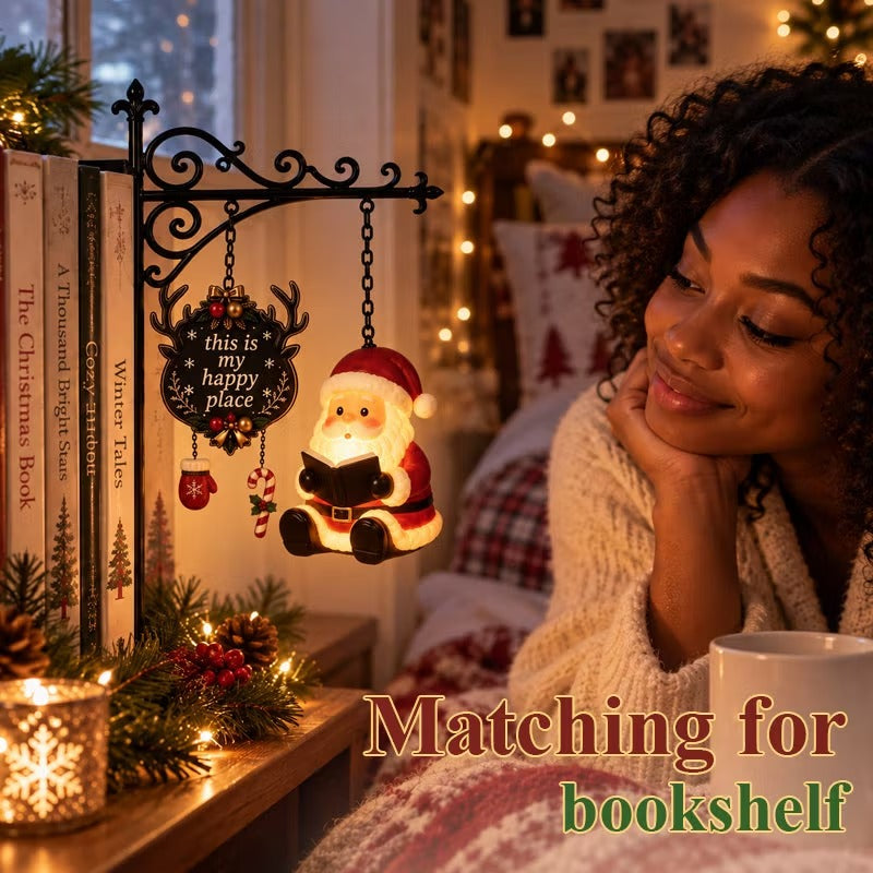 Christmas Library Lantern Bookshelf Light