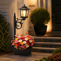 2 in 1 Solar Planter Lamp Post Waterproof Garden Patio Light