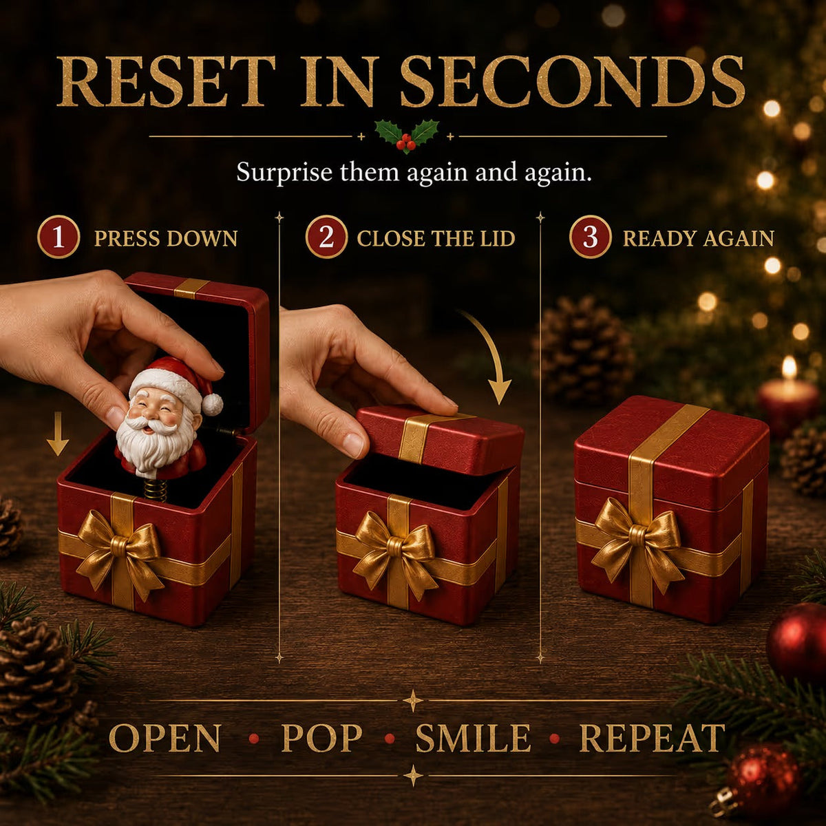 Christmas Magic Pop-Up Gift Box