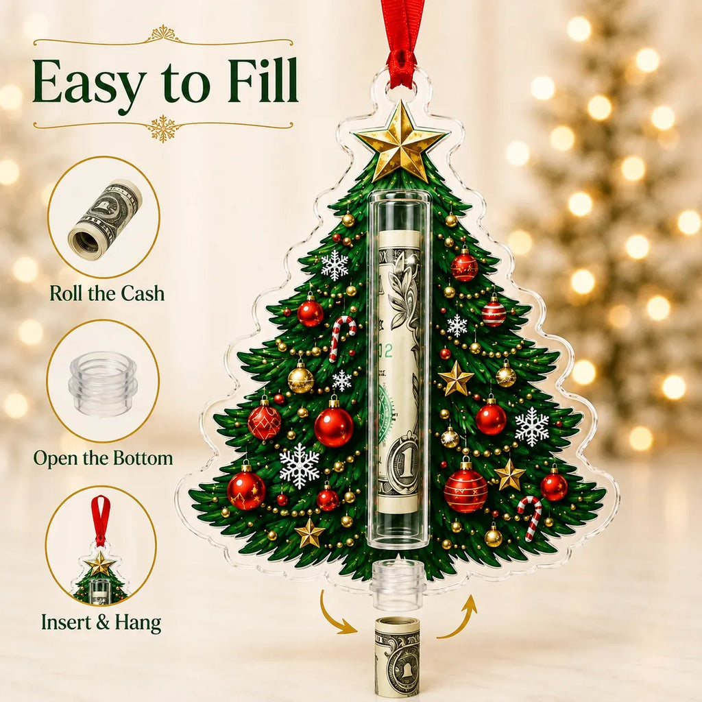 Christmas Cash Holder Ornament — Turn Cash Into a Christmas Surprise