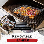 Stainless Steel BBQ Grill Basket with Locking Handle
