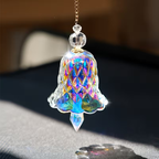 2-Piece Rainbow Glass Bell Suncatcher – Hanging Window Decor