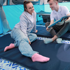 Self-Inflating Sleeping Pad with R-Value 4.2, Anti-Rollover Camping Mattress