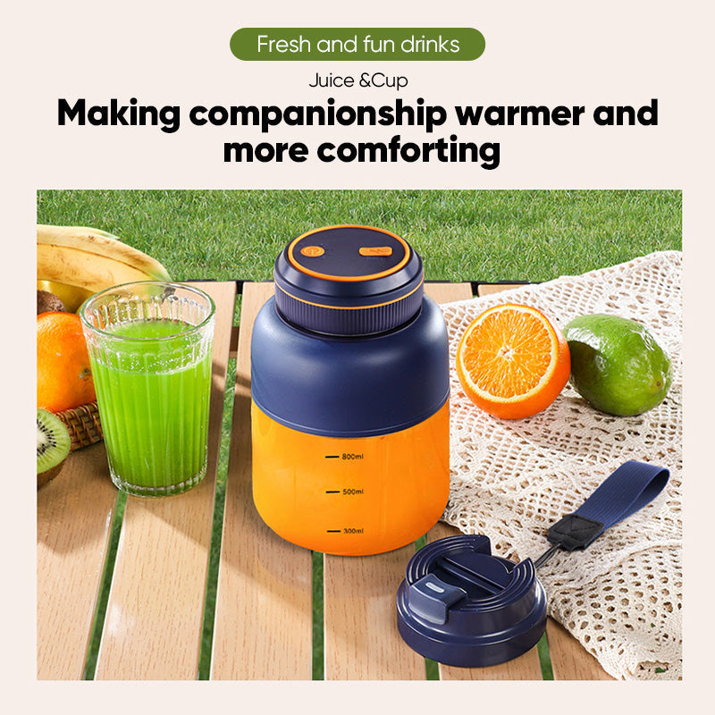 Portable Cordless Blender Bottle – Rechargeable 2-in-1 Blend & Go Cup