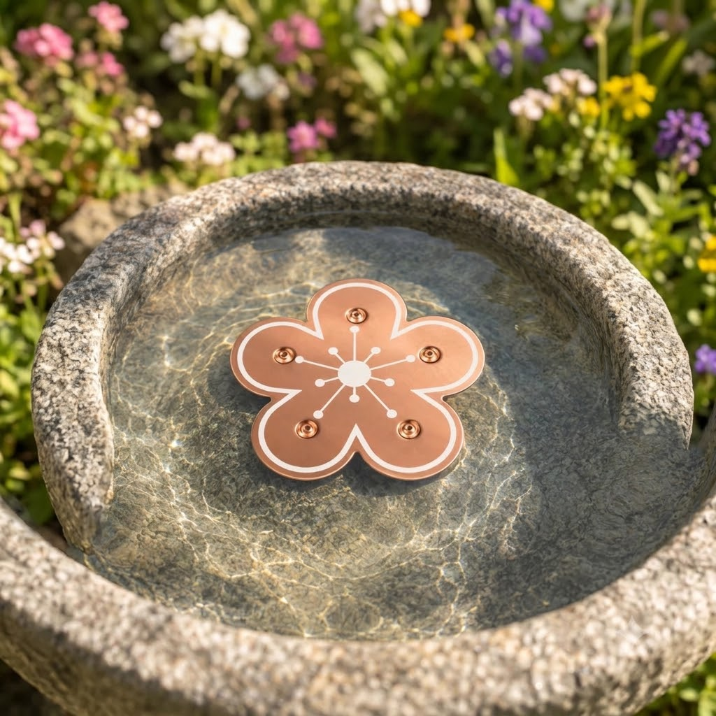 Pure Copper Bird Bath Purifier Disc for Algae Control
