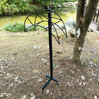 Freestanding Metal Garden Hose Holder, Outdoor Hose Storage Rack