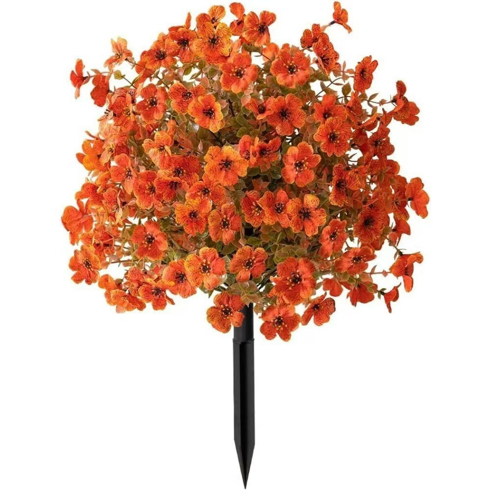 22 Inch Artificial Flower Stake with Multicolor Blooms for Garden, Yard & Lawn