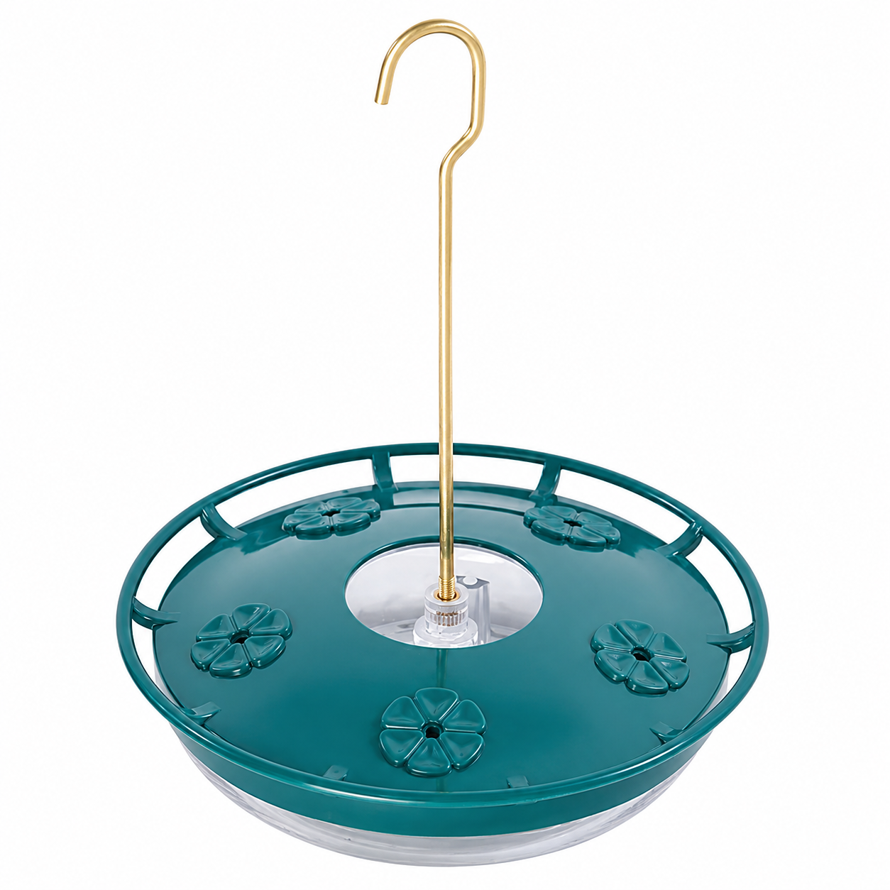 Hummingbird Feeder with Built-In Ant Moat, 5 Feeding Ports, 10.58 oz