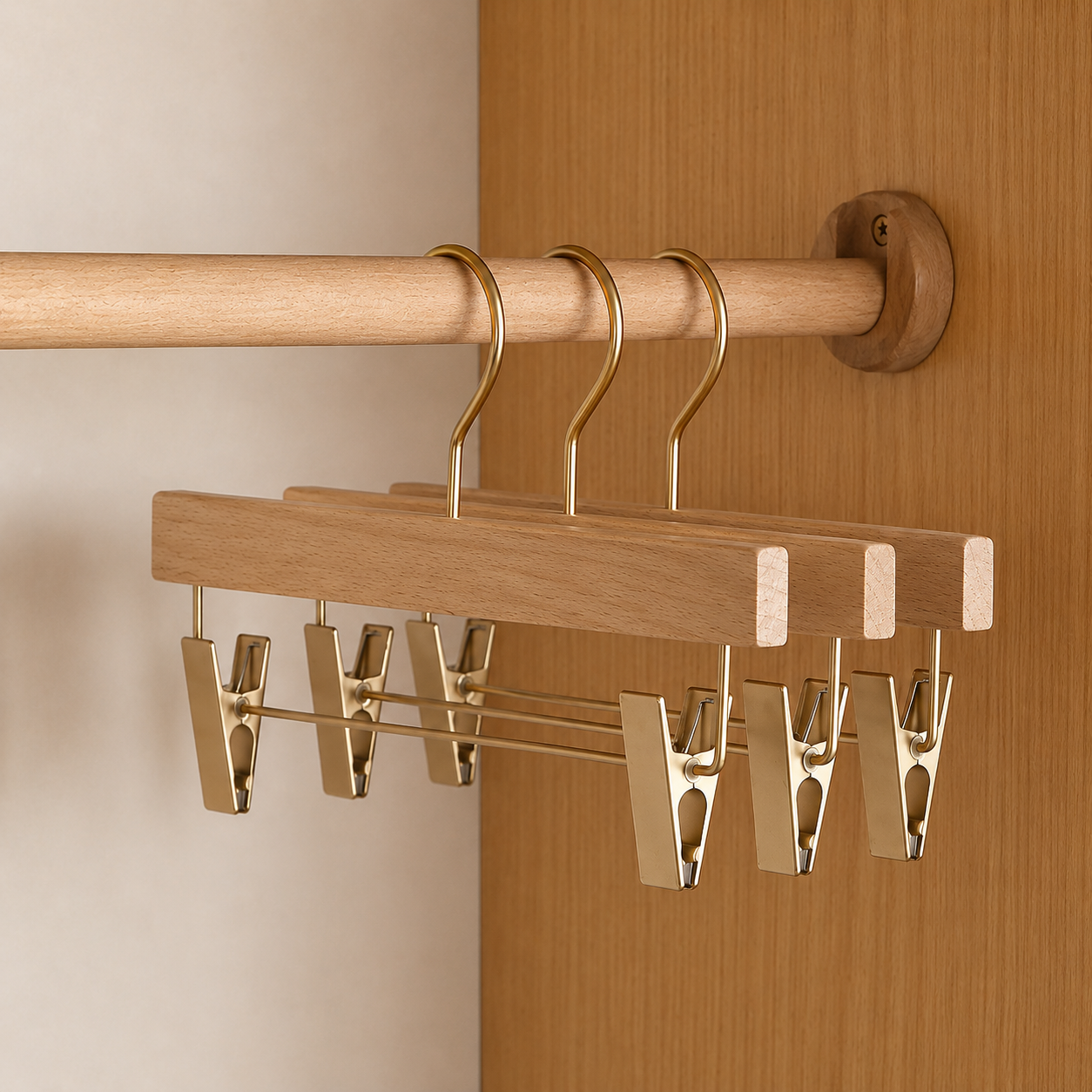 Wooden Hangers with Premium Camphor Wood and Wide Shoulder Design