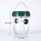Solar Wasp Trap with LED, 2 Pack Hanging Outdoor Insect Trap for Garden