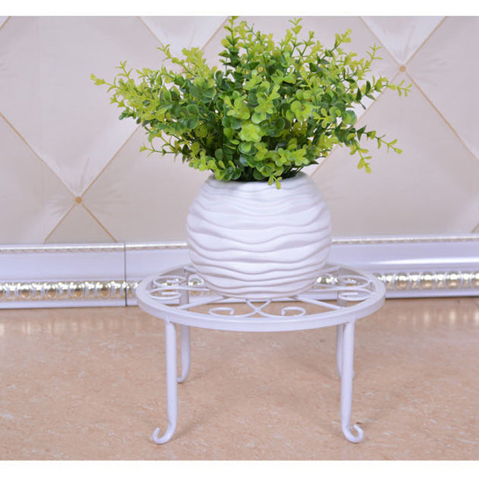 Round Cast Iron Plant Stand for Indoor and Outdoor Flower Pots