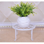Round Cast Iron Plant Stand for Indoor and Outdoor Flower Pots