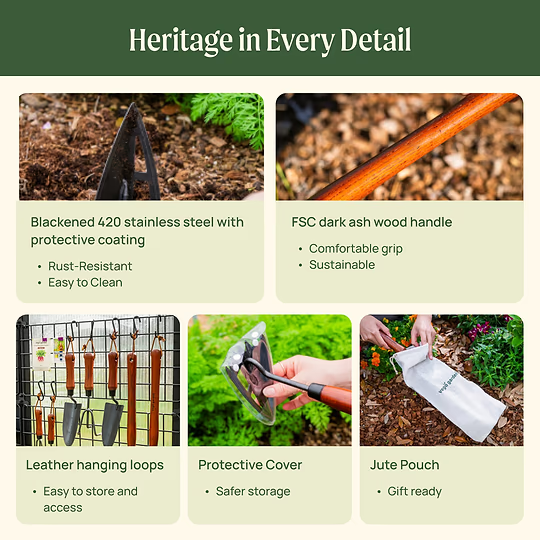 Heritage Garden Bed Multi-Function Hoe