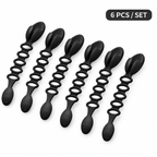 6-Pack Silicone Christmas Garland Hangers with Hooks