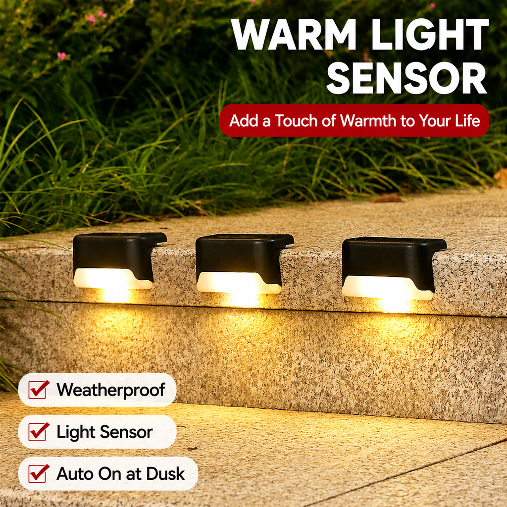 Wireless Solar-Powered LED Outdoor Lamp
