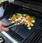 PTFE Non-Stick Grill Mat 10 Pack, Reusable BBQ Grill Mats for Gas & Charcoal Grills