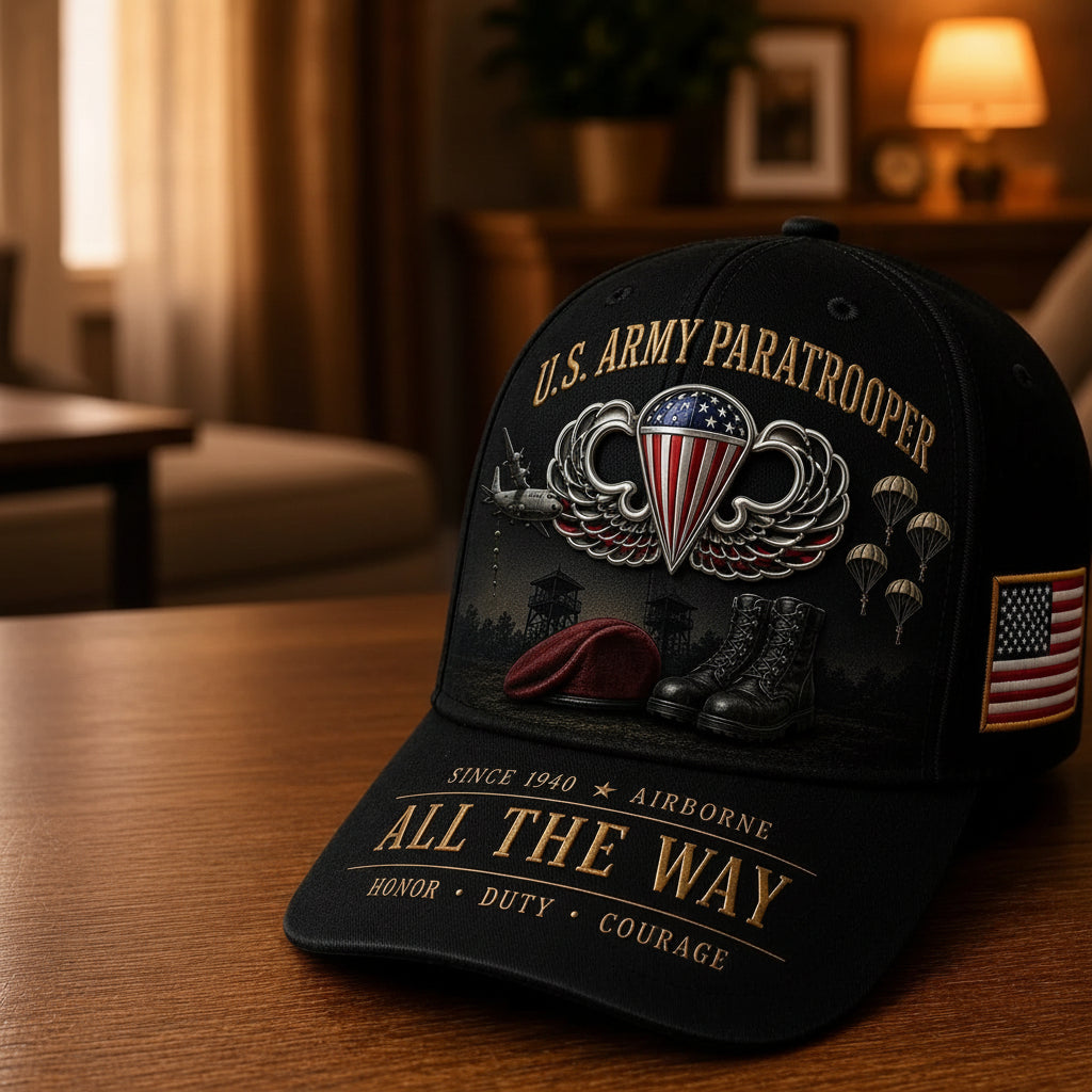 U.S. Army Airborne Units “All the Way” Tribute Cap