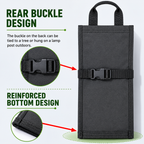 Waxed Canvas Tool Roll Bag for Wrenches and Hand Tools