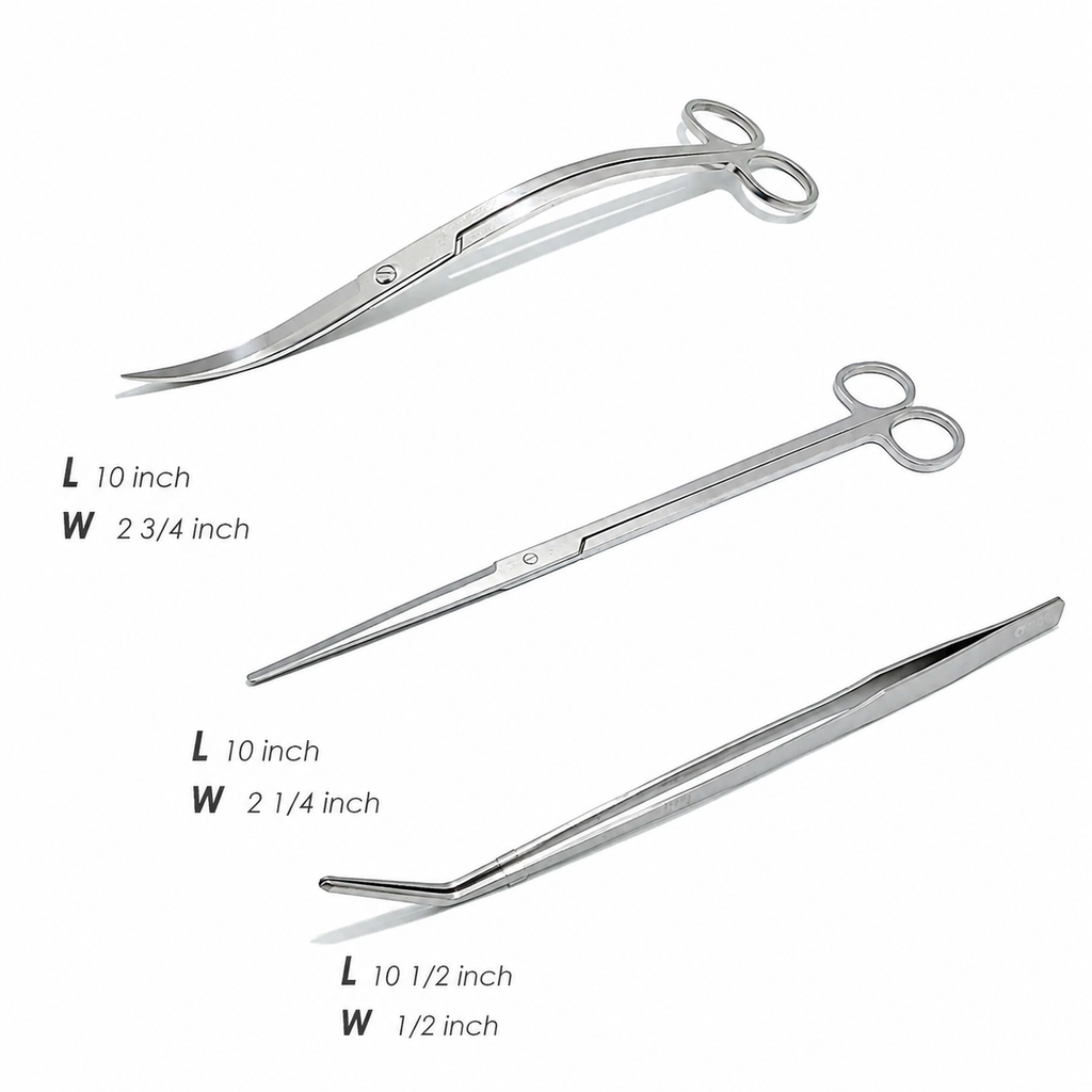 Aquascaping Tools Package. Aquarium Planting/Trimming/Cleaning Tools