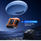 6000mAh Dual Air Outlet Handheld Fan with LED Light & USB-C Charging