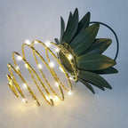 Solar Pineapple Hanging Lantern, Warm White LED Outdoor Garden Light