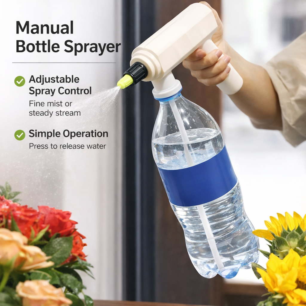 Electric Plant Bottle Sprayer with Adjustable Spray Modes and Timer