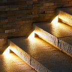 Triangle Solar LED Step Lights, Waterproof Outdoor Stair Lights