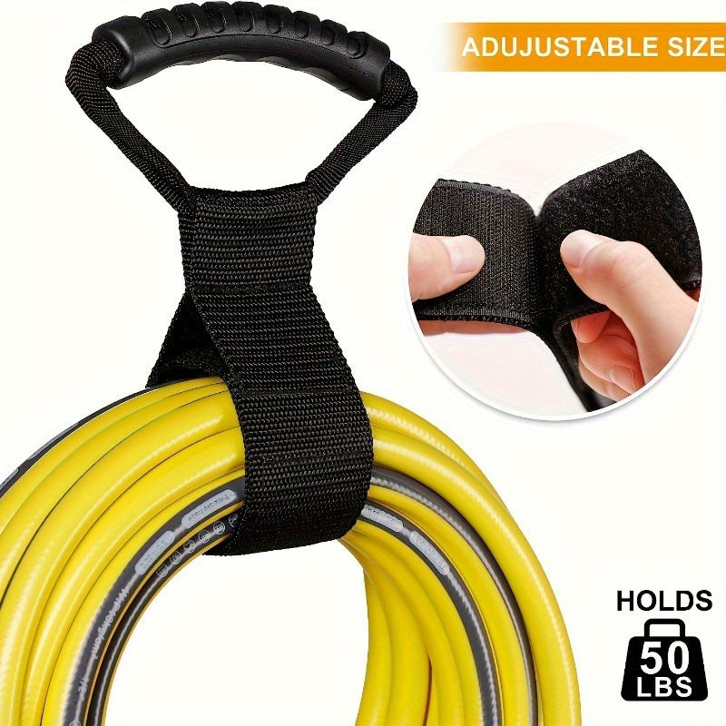 3 Pack Nylon Storage Straps with Handle, Garden Hose & Cord Organizer