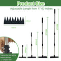 60 Inch Heavy Duty Garden Weed Puller Weeding Rake Tool