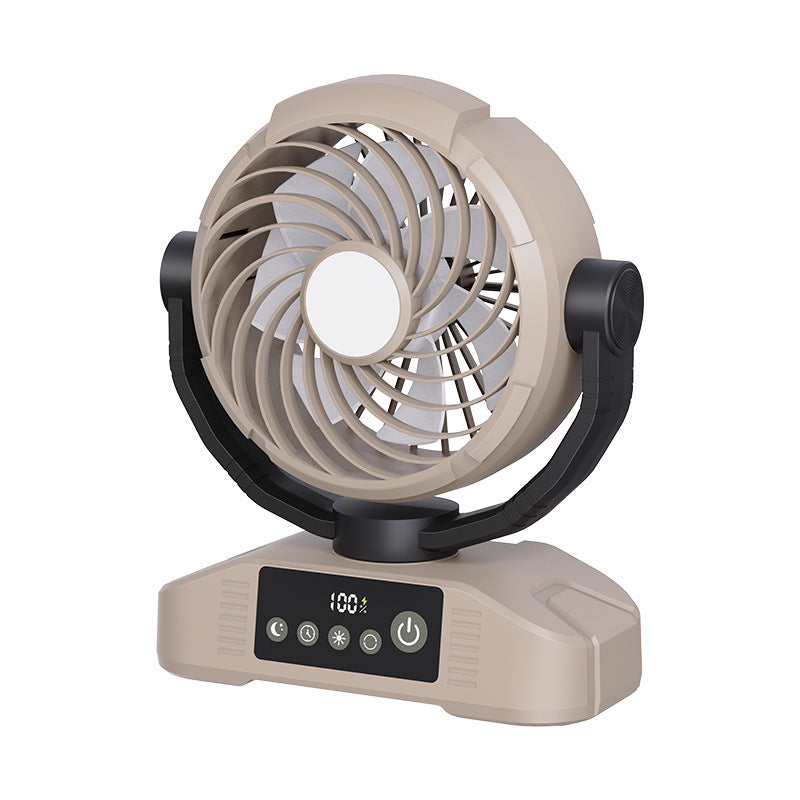 Portable Cooling Fan with LED Light, Remote Control & 5 Speeds