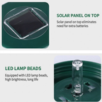 Solar Wasp Trap with LED, 2 Pack Hanging Outdoor Insect Trap for Garden