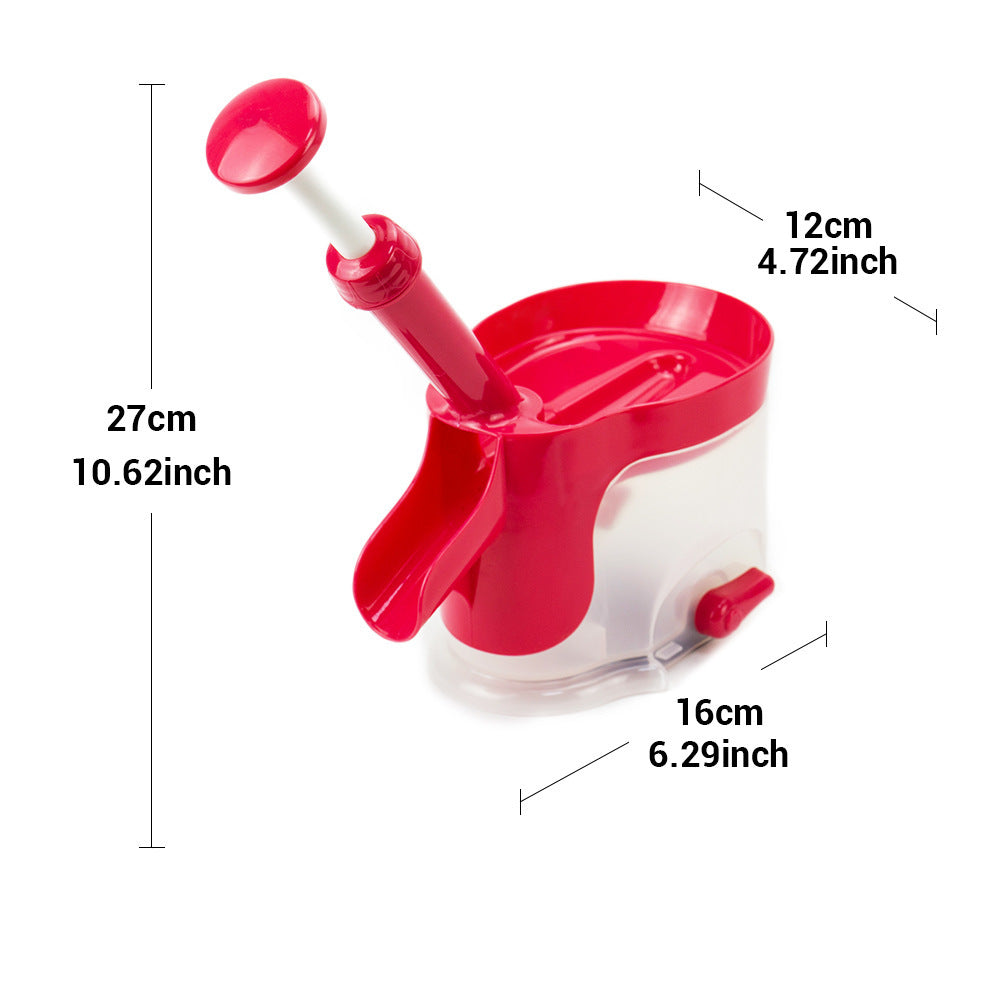 Cherry Pitter Tool with Stainless Steel Pin and Pit Collection Container