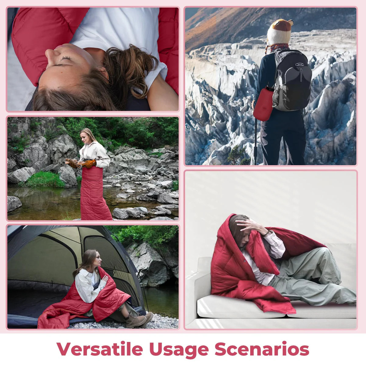 3-in-1 Multi-Functional Camping Blanket – Lightweight Portable Outdoor Blanket