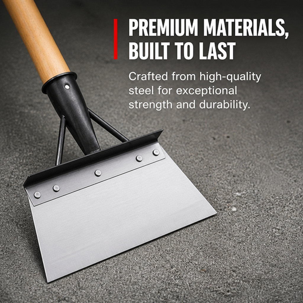 Stainless Steel Garden Hoe Scraper for Weeds Moss and Soil