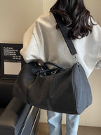 Canvas Travel Duffle Bag with Dry Wet Separation and Adjustable Shoulder Strap