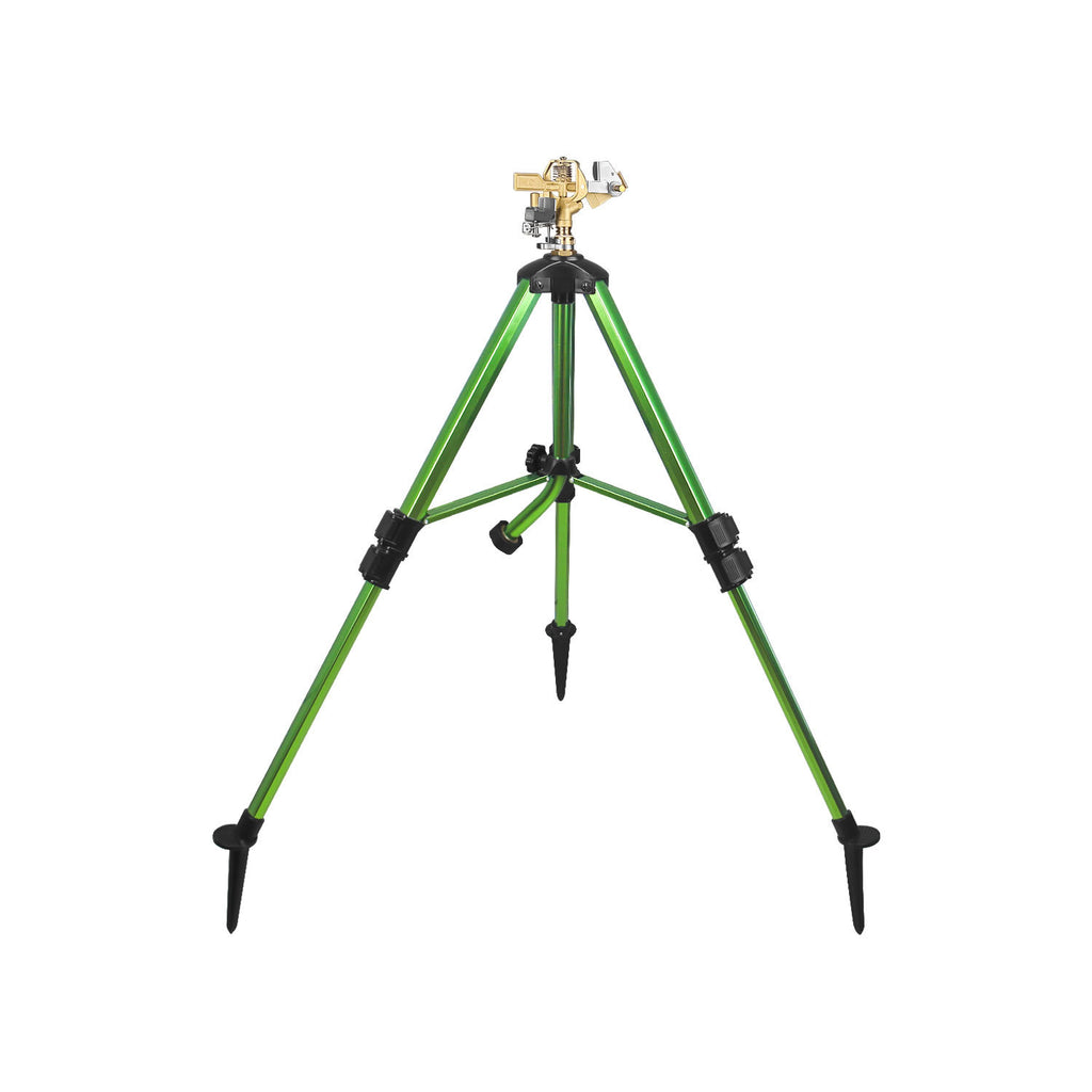 Brass Rotating Tripod Sprinkler for Lawn Garden Yard Watering