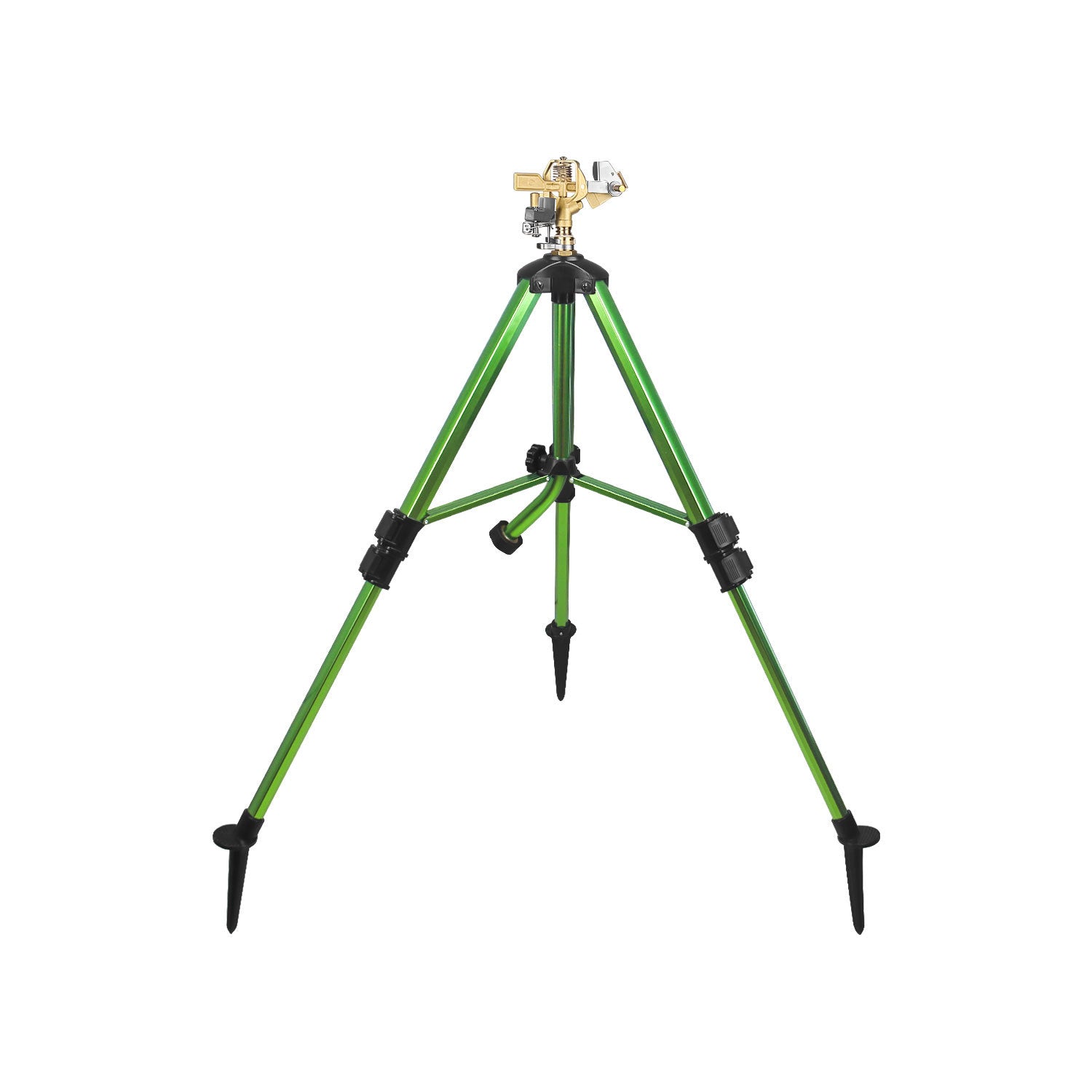 Brass Rotating Tripod Sprinkler for Lawn Garden Yard Watering