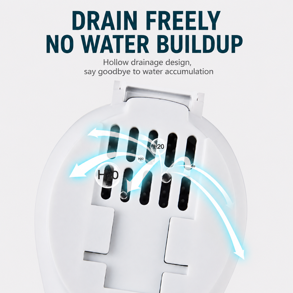 Silicone Toilet Brush with Wall Mounted Holder for Bathroom Cleaning