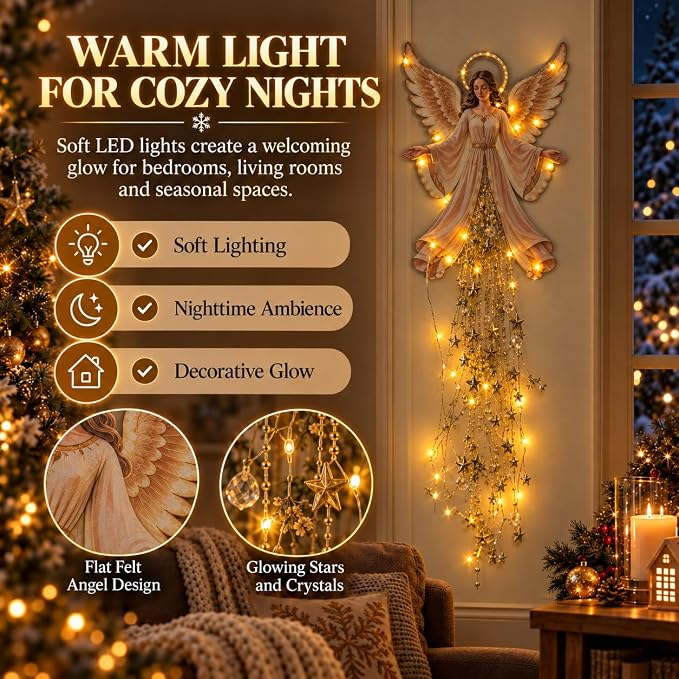 Angel Blessing Starfall Wall Light