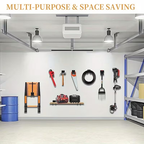2 Pack Heavy Duty Garage Storage Hooks for Bikes & Garden Tools