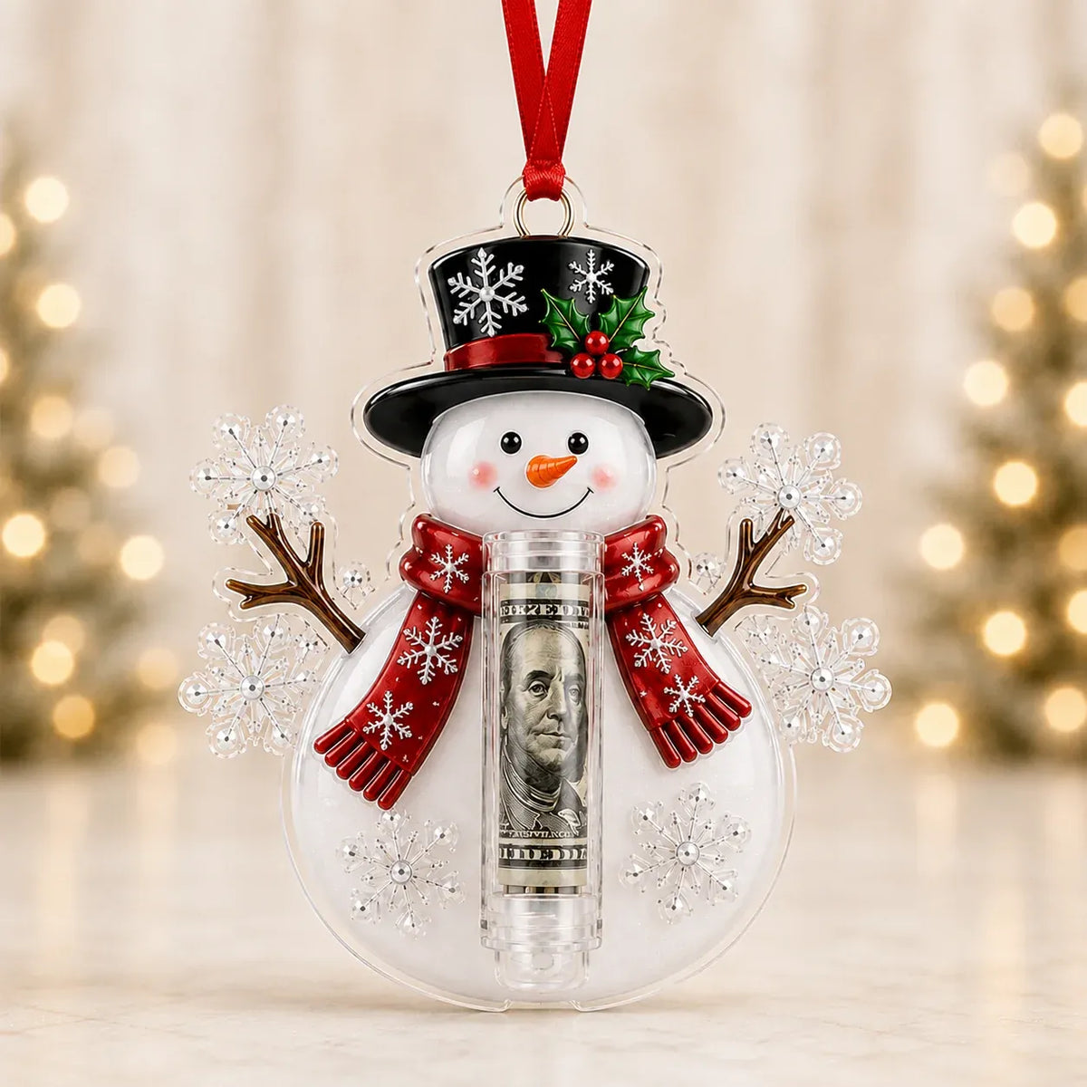 Christmas Cash Holder Ornament — Turn Cash Into a Christmas Surprise