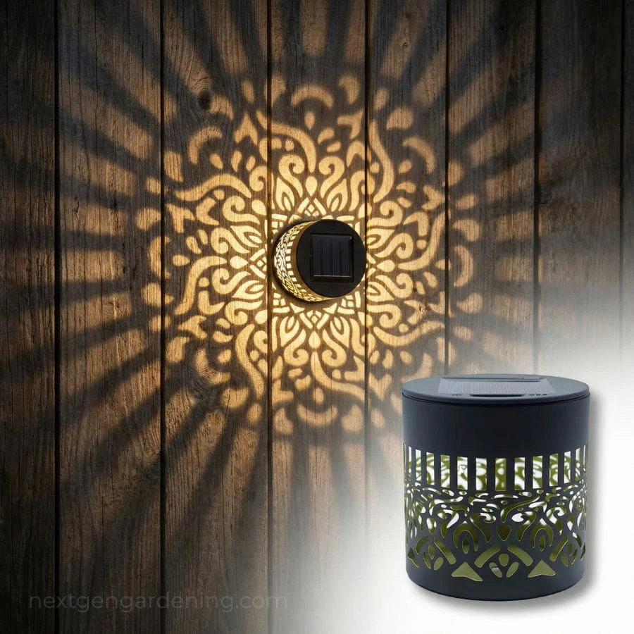 Solar Mandala Garden Light for Patio and Outdoor Decor