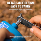 Hand Crank BBQ Blower for Charcoal Grill, Portable Fire Starter Tool
