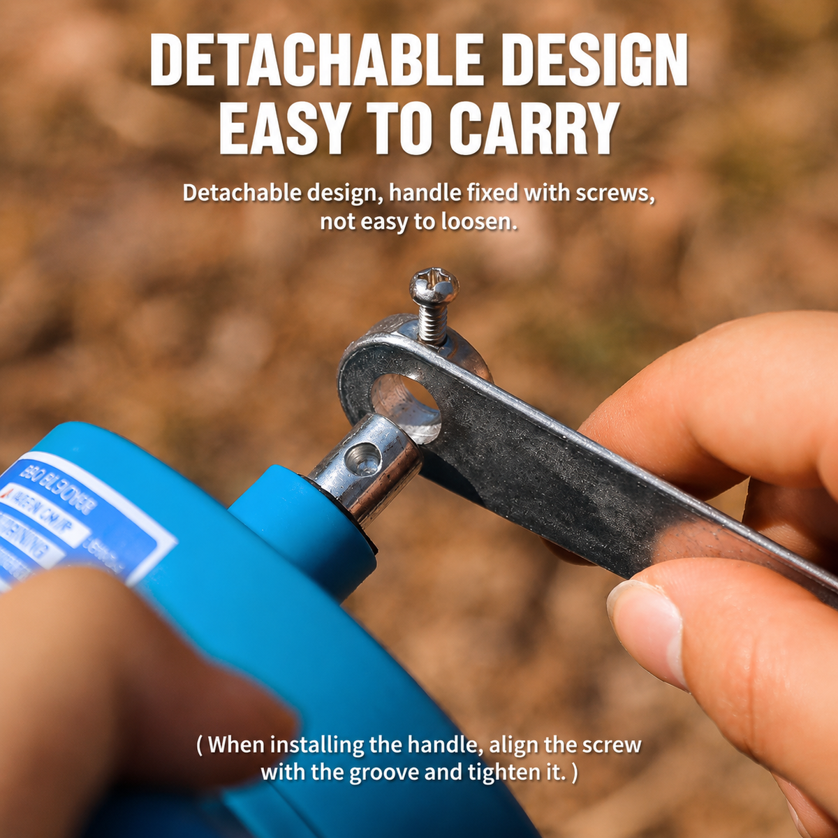 Hand Crank BBQ Blower for Charcoal Grill, Portable Fire Starter Tool