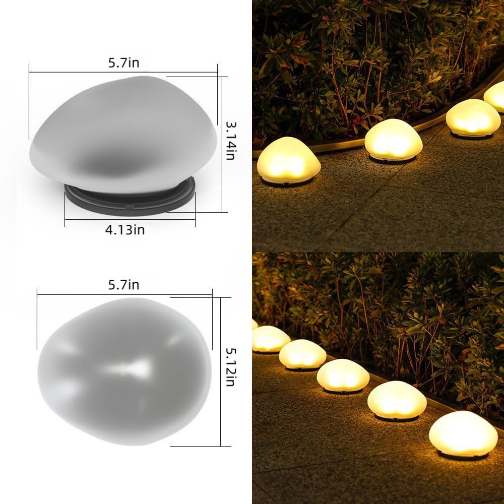 Solar Rock Light Outdoor Waterproof Garden Pathway Lamp
