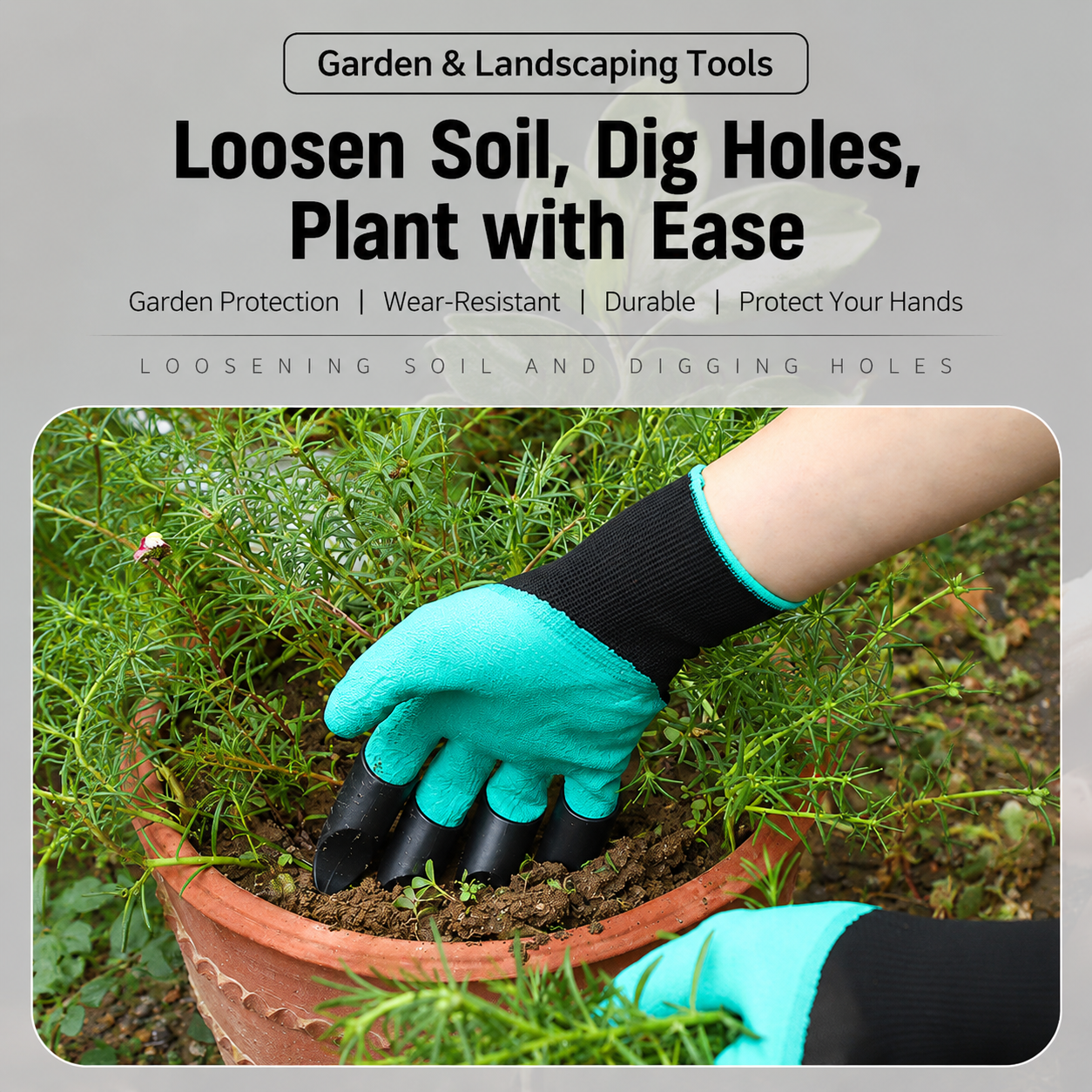Garden Claw Gloves for Digging Planting and Weeding