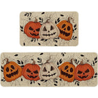Halloween Doormat Set with Front Door Mat & Runner Rug for Porch